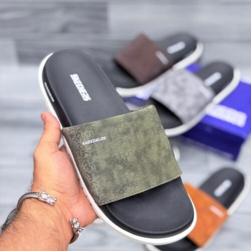 Sketcher unti slips textured  Slide Best Performance Medicated – Green