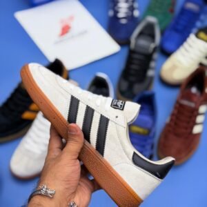Spzl Classic Suede Gum Sole Sneakers - White - Image 3