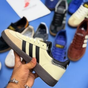 Spzl Classic Suede Gum Sole Sneakers - Cream - Image 3
