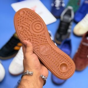 Spzl Classic Suede Gum Sole Sneakers - White - Image 5