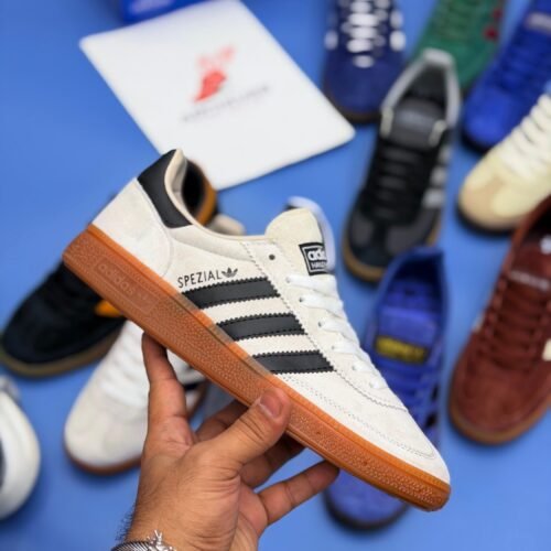 Spezial Classic Suede Gum Sole Sneakers - White