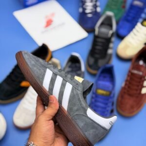 Spzl Classic Suede Gum Sole Sneakers -Grey - Image 3