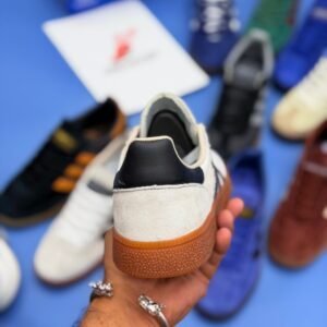 Spzl Classic Suede Gum Sole Sneakers - White - Image 4