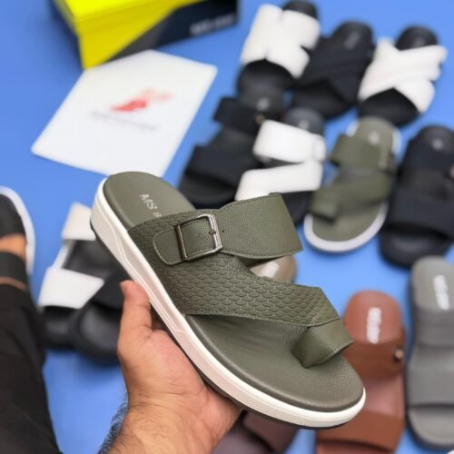 MS Ramadan Ring Chappal - Green