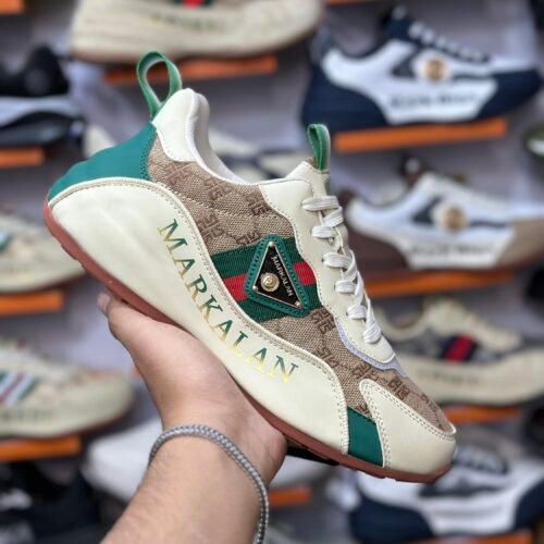 Markalan Fashion Italy Shoes - Khaki