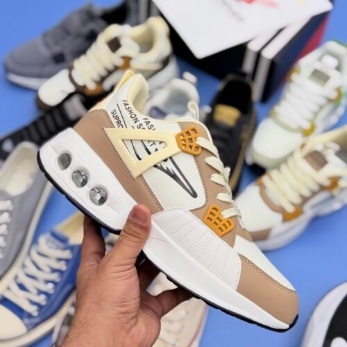 Air Max Fashion - White Brown