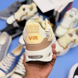 Air Max Fashion - White Brown - Image 4