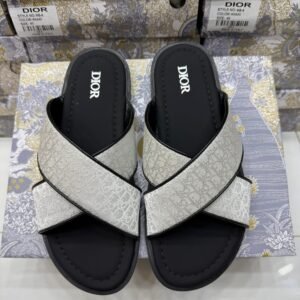 DR CROSS STRIP SLIDES - WHITE