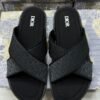 DR CROSS STRIP SLIDES - LIGHT GREY