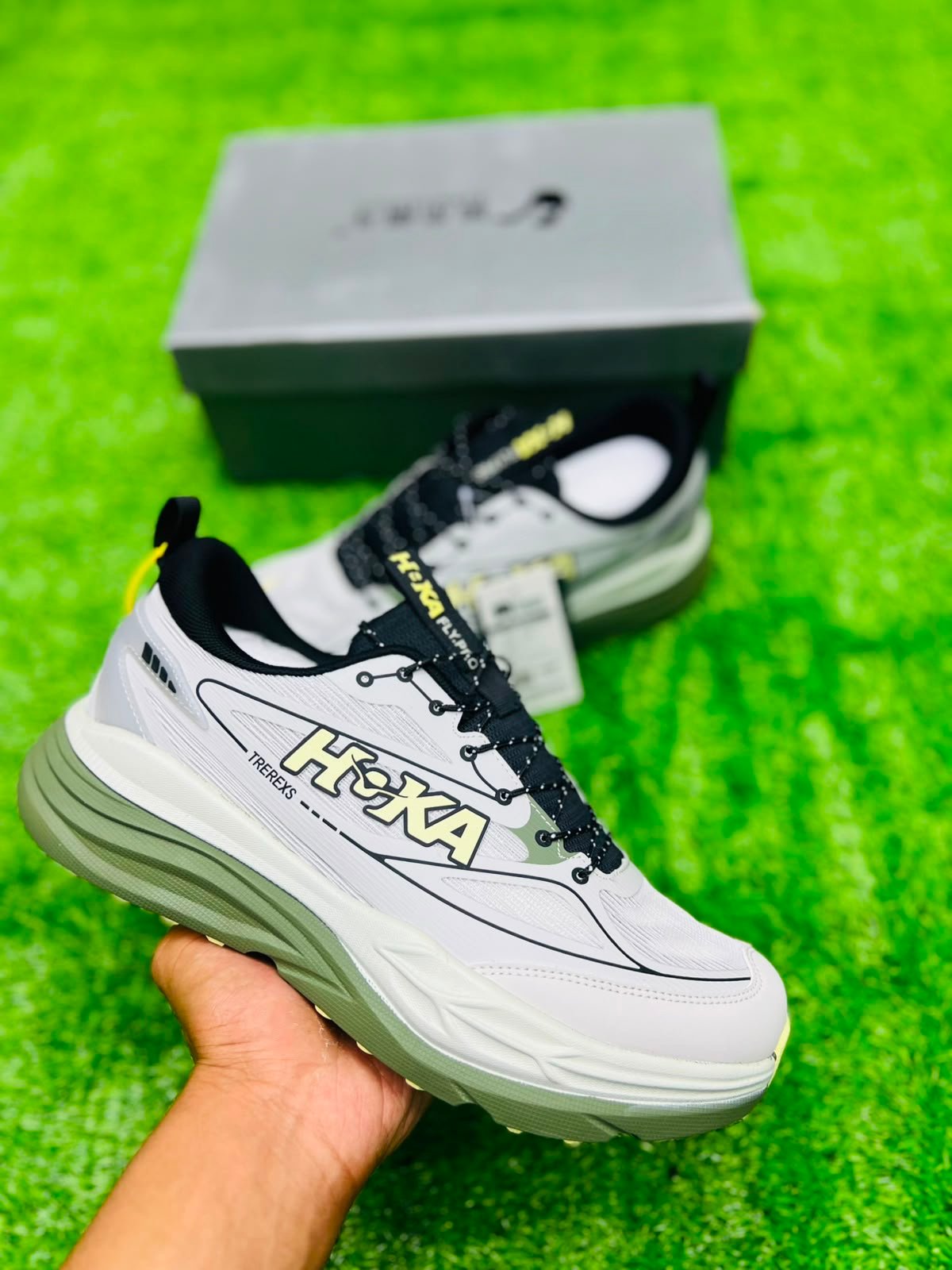 Hoka one o one trerex - Green - Image 4