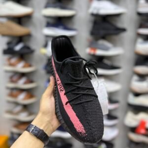 Adi 350V2 - Black Red - Image 10